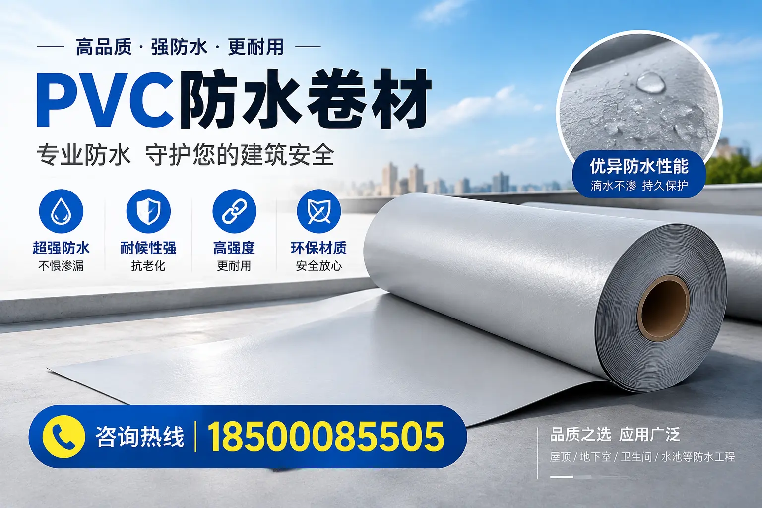 宁德地区pvc防水卷材的市场现状与发展趋势