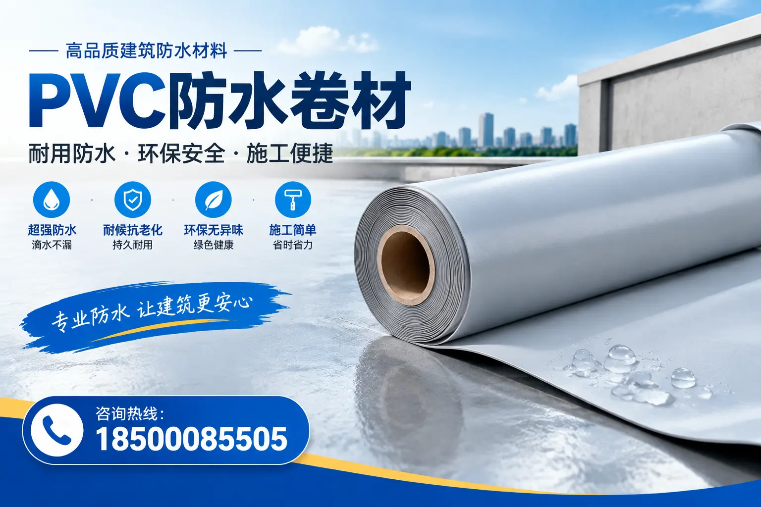 PVC防水卷材选型对比:如何做出明智选择?宁德指南